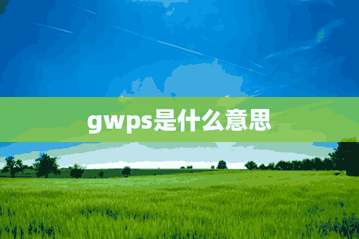 gwps是什么意思(gwps是什么意思的缩写)